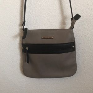 Gray and black Nine West Cross Body Purse